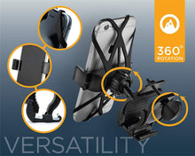 Load image into Gallery viewer, Roam Universal Premium Bike Phone Mount for Motorcycle - Bike Handlebars, Adjustable, Fits iPhone 11, X, XR, 8 | 8 Plus, 7 | 7 Plus, 6s Plus | Galaxy, S10, S9, S8, Holds Phones Up to 3.5" Wide