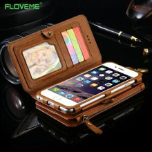 Load image into Gallery viewer, Retro Wallet Phone Case For iPhone Leather Bag Cover Clutch
